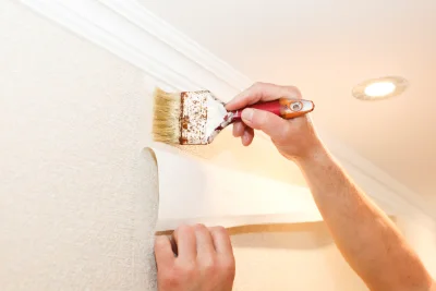 Pose de papier peint à Buethwiller — revêtements muraux et toiles de verre